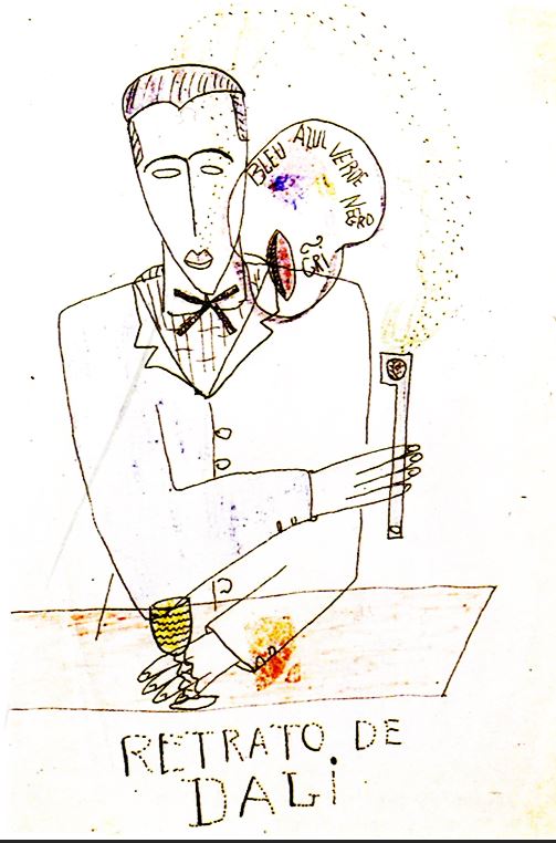 retrato de dalí hecho por Lorca